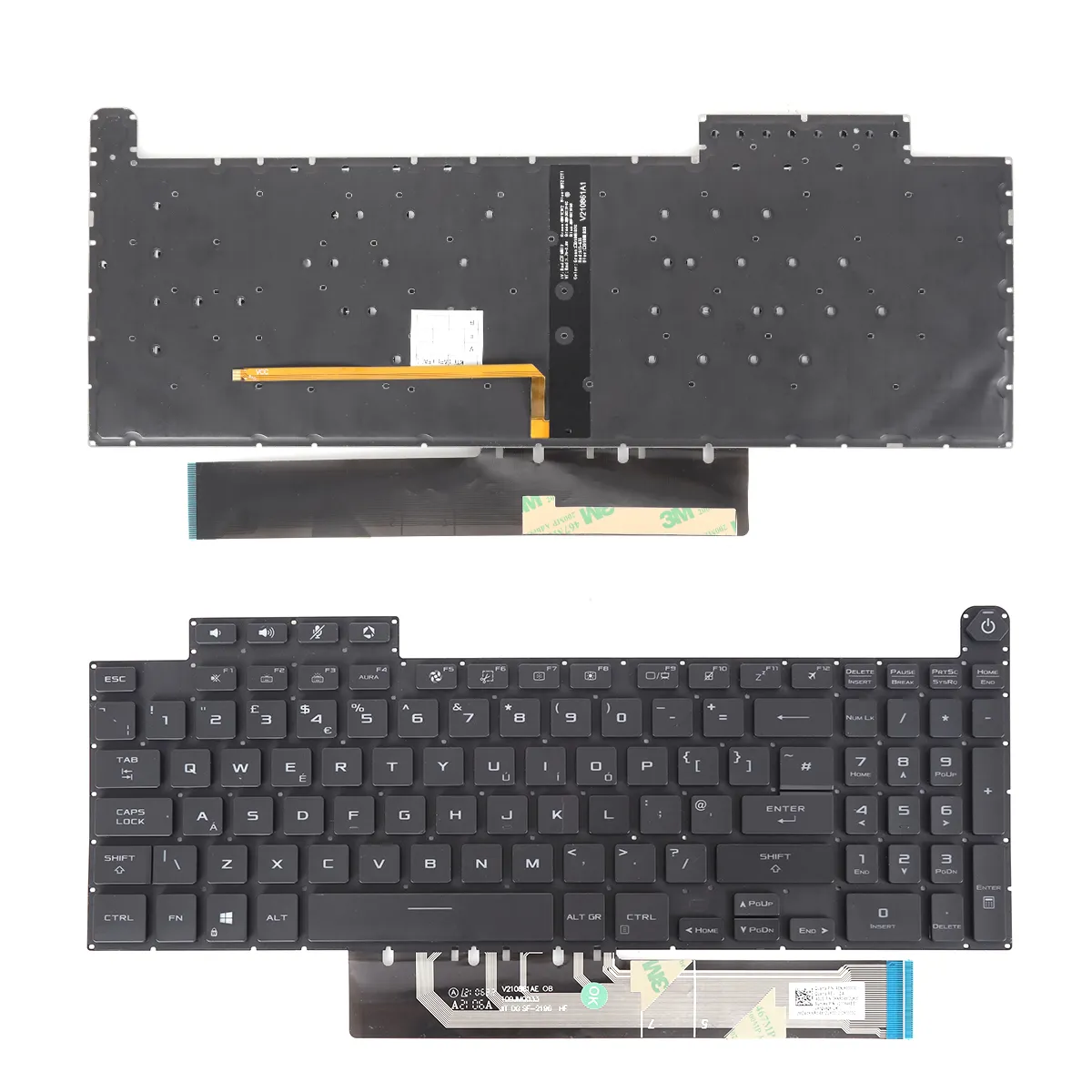 Picture of ASUS TUF Gaming F15 A15 F17 A17 FX507 FX507Z FA507 FA507R FX517 FX517Z FX707 FX707Z FA707 FA707R BLACK（RGB backlit WIN8)